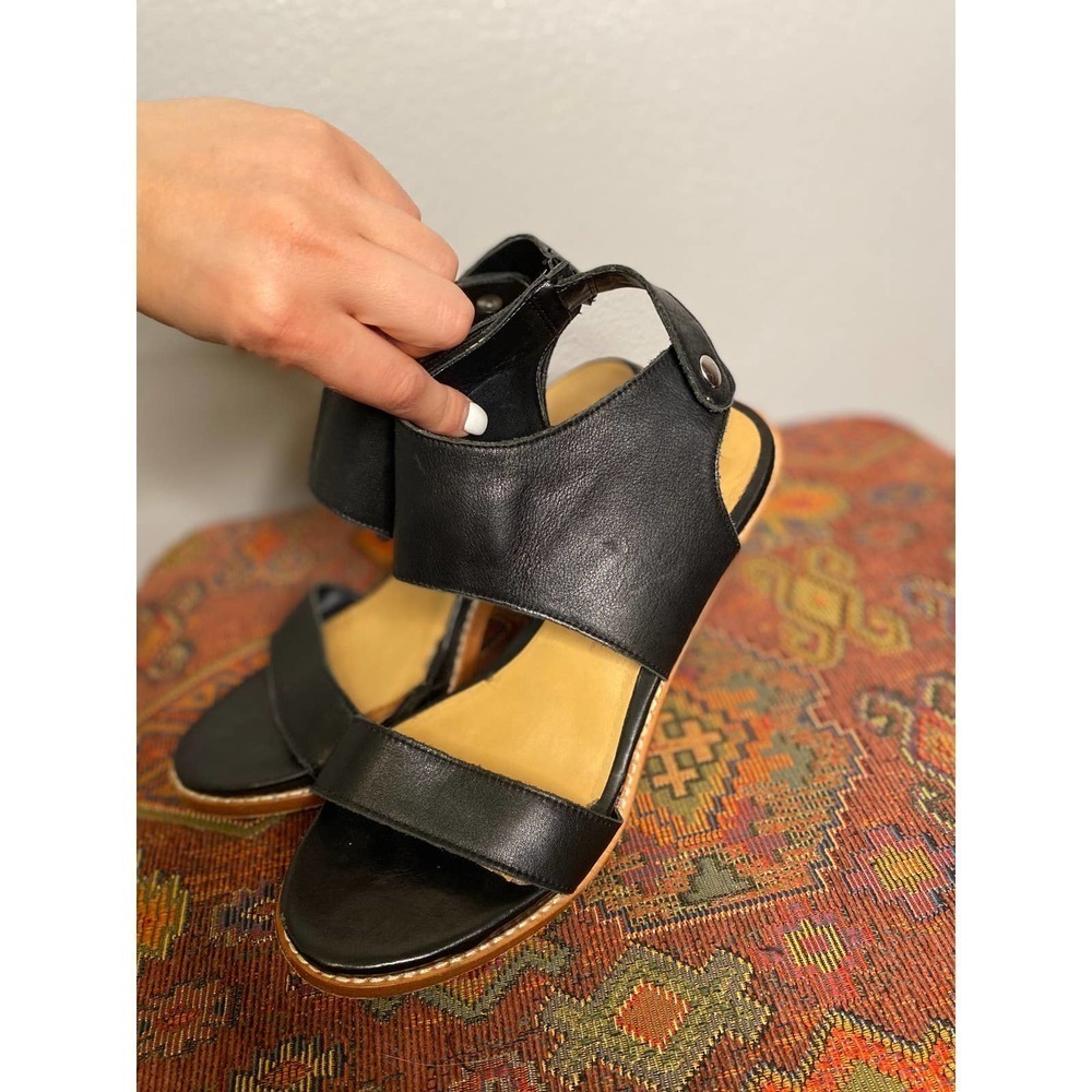 Anthropologie Dolce Vita Black Leather Heels 10